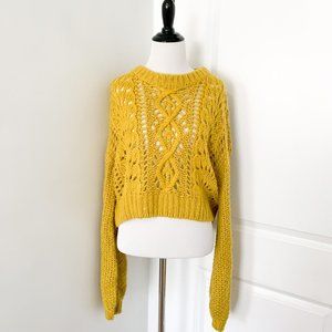 **DONATED**Urban Outfitters Mustard Yellow Chunky Knit Sweater